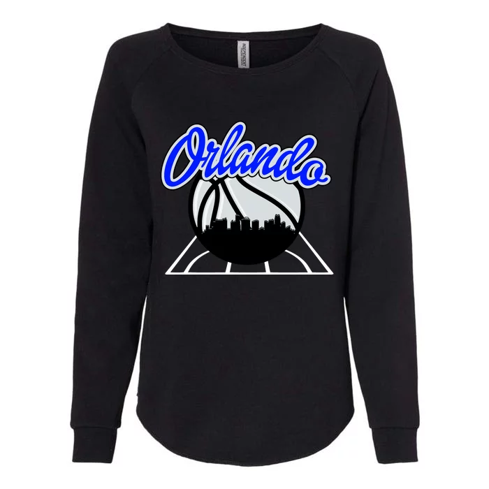 Orlando Basketball Skyline Womens California Wash Sweatshirt