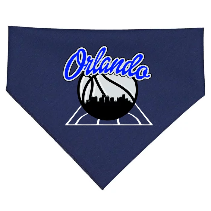 Orlando Basketball Skyline USA-Made Doggie Bandana