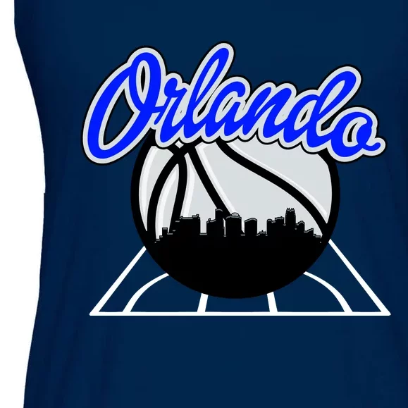 Orlando Basketball Skyline Ladies Essential Flowy Tank