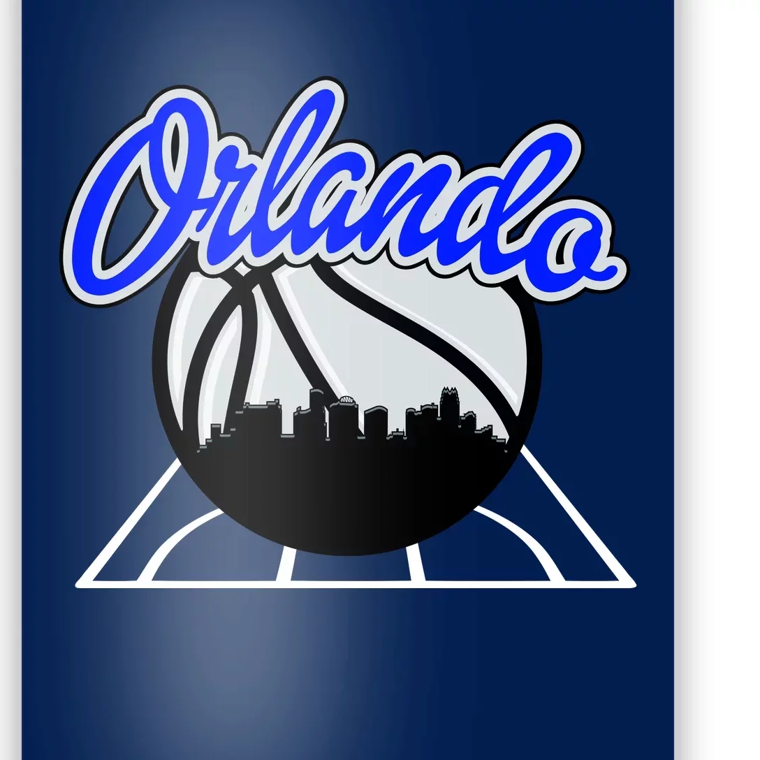 Orlando Basketball Skyline Poster