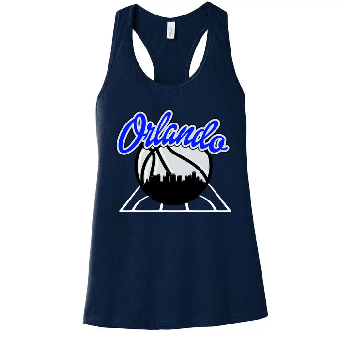 Orlando Basketball Skyline Women's Racerback Tank