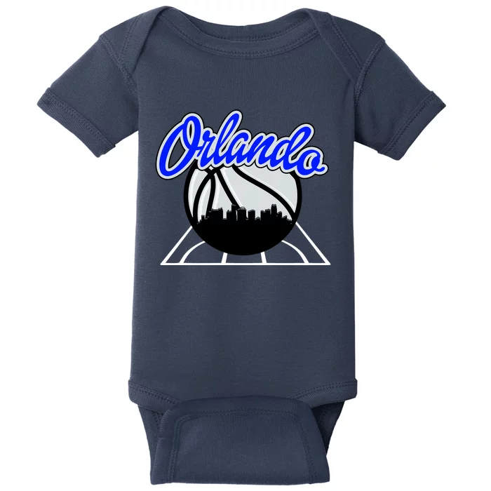 Orlando Basketball Skyline Baby Bodysuit