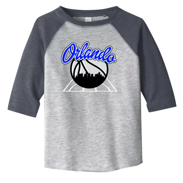 Orlando Basketball Skyline Toddler Fine Jersey T-Shirt