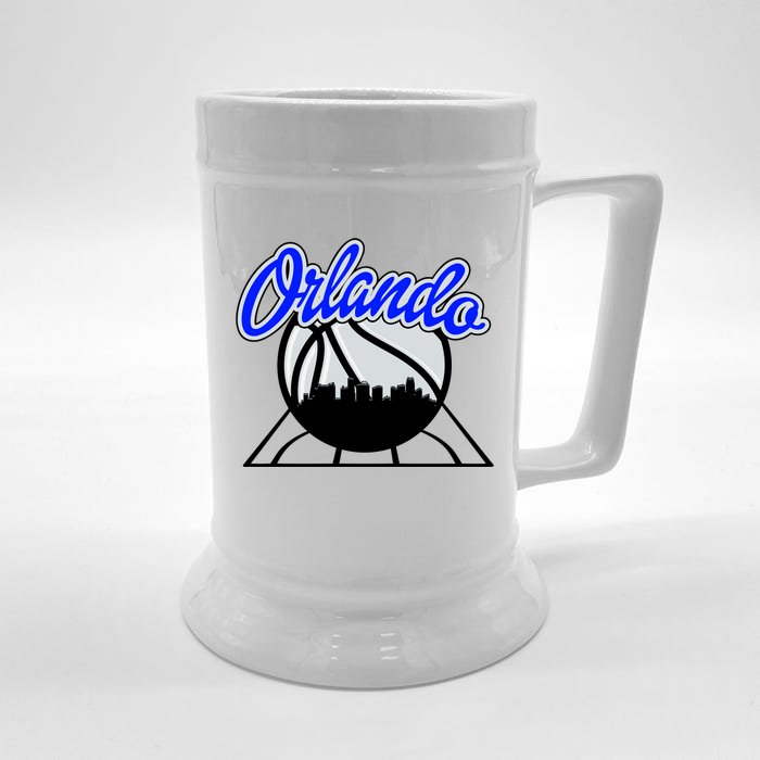 Orlando Basketball Skyline Front & Back Beer Stein