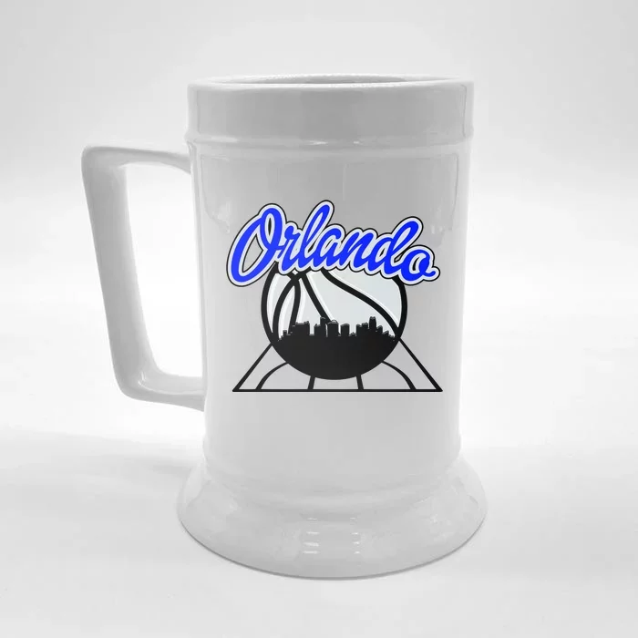 Orlando Basketball Skyline Front & Back Beer Stein