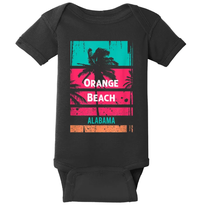 Orange Beach Souvenir Alabama Reminder Baby Bodysuit