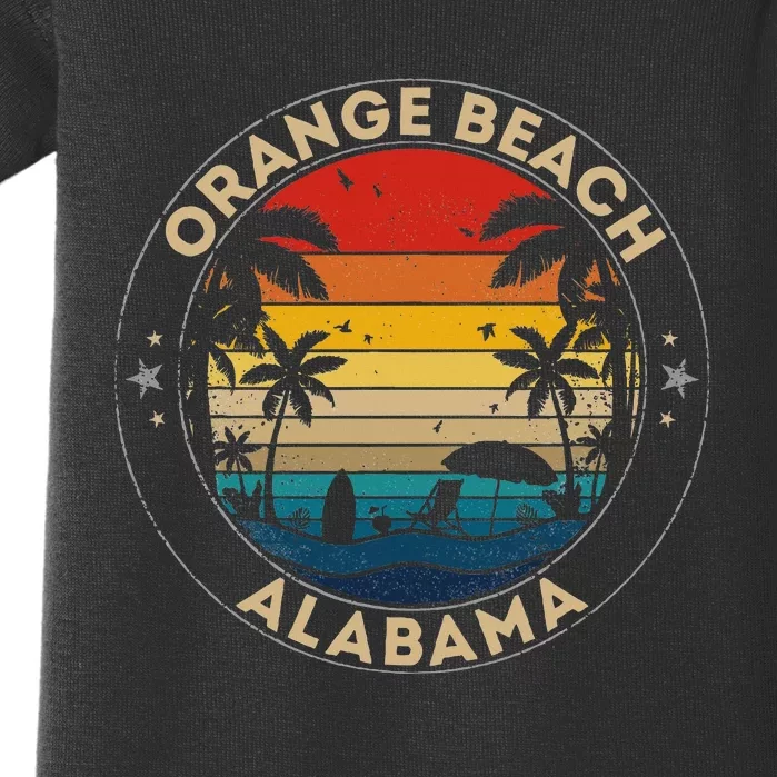 Orange Beach Souvenir Alabama Reminder Baby Bodysuit