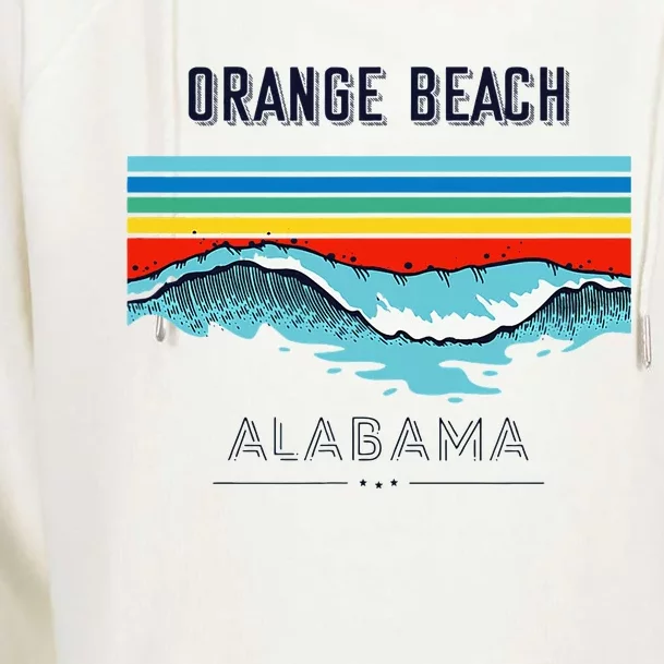 Orange Beach Souvenir Alabama Reminder Womens Funnel Neck Pullover Hood