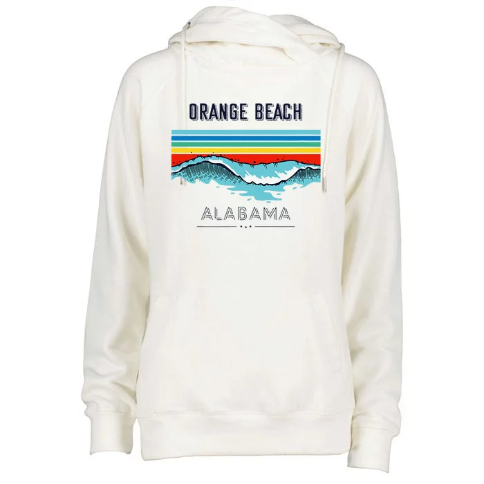 Orange Beach Souvenir Alabama Reminder Womens Funnel Neck Pullover Hood