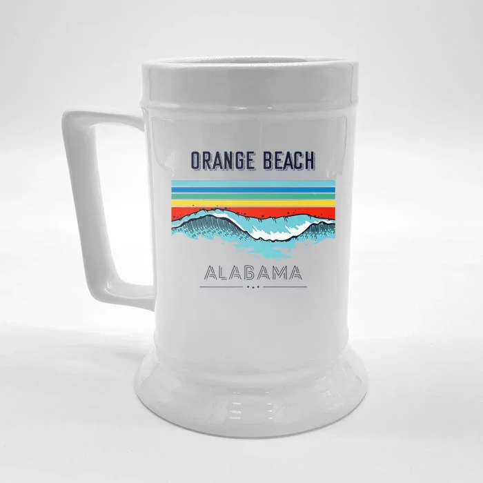 Orange Beach Souvenir Alabama Reminder Front & Back Beer Stein