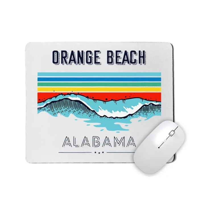 Orange Beach Souvenir Alabama Reminder Mousepad