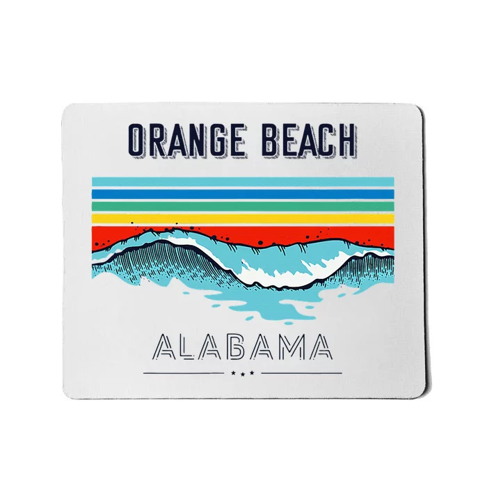 Orange Beach Souvenir Alabama Reminder Mousepad