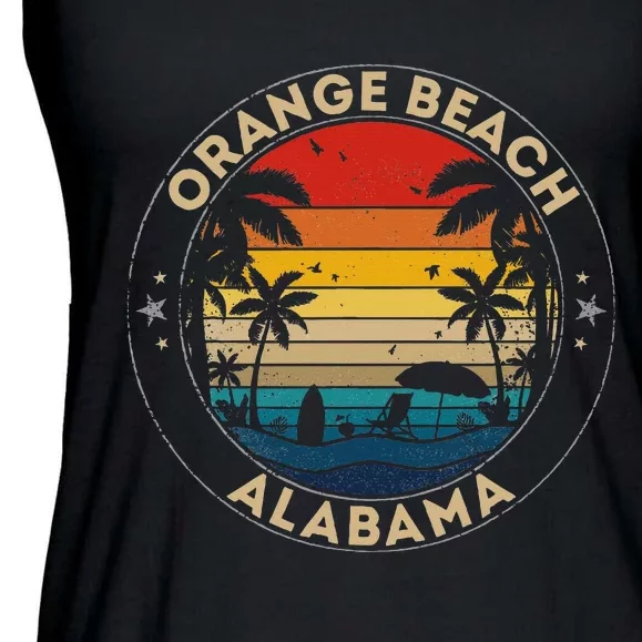 Orange Beach Souvenir Alabama Reminder Ladies Essential Flowy Tank