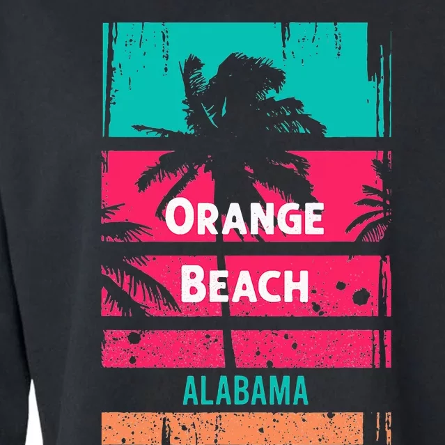 Orange Beach Souvenir Alabama Reminder Cropped Pullover Crew