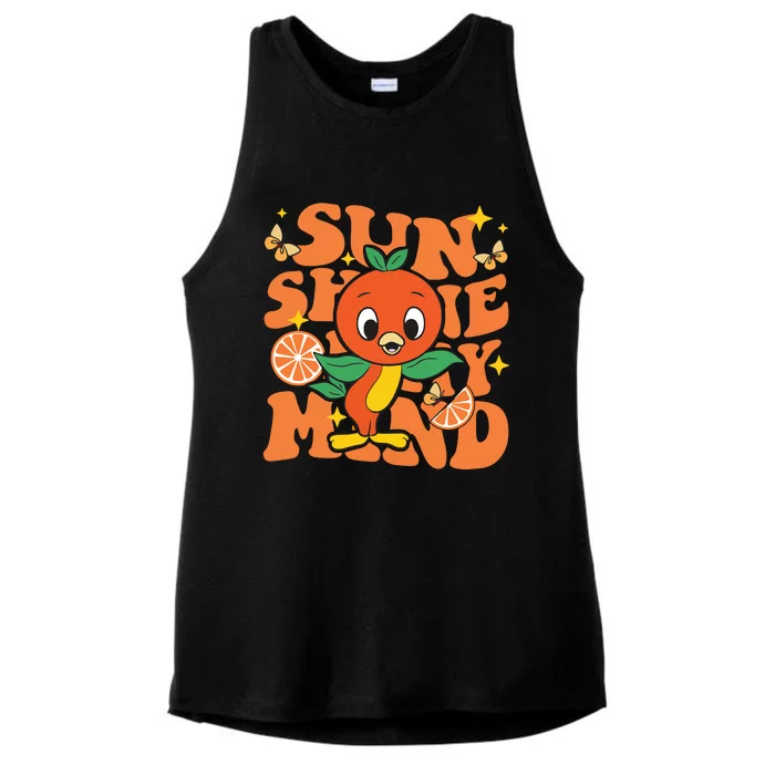 Orange Bird Sunshine Ladies Tri-Blend Wicking Tank