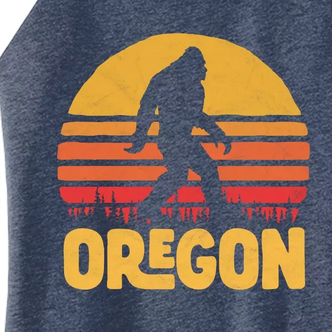 Oregon Bigfoot Sasquatch & Sun Women’s Perfect Tri Rocker Tank