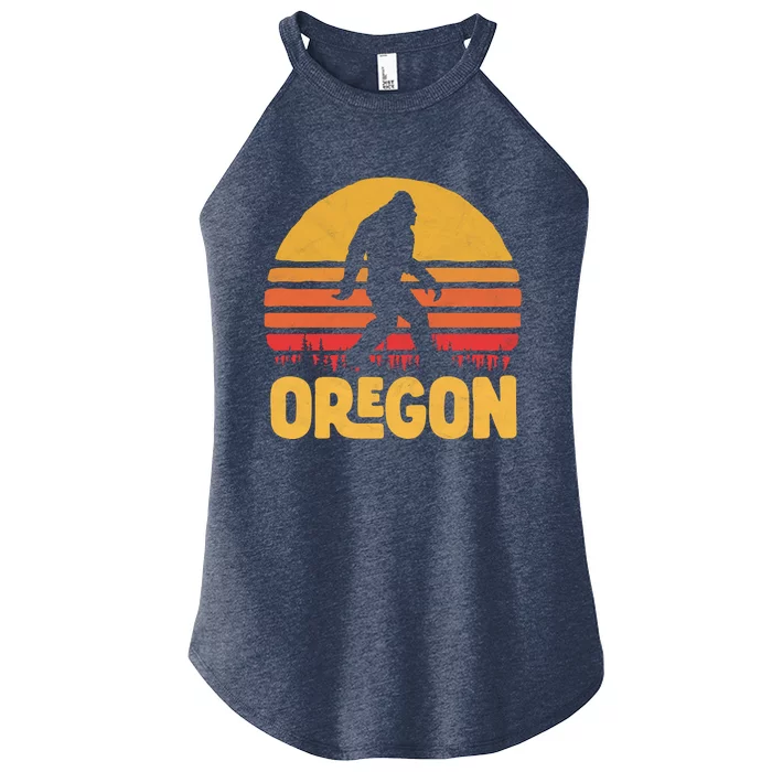 Oregon Bigfoot Sasquatch & Sun Women’s Perfect Tri Rocker Tank