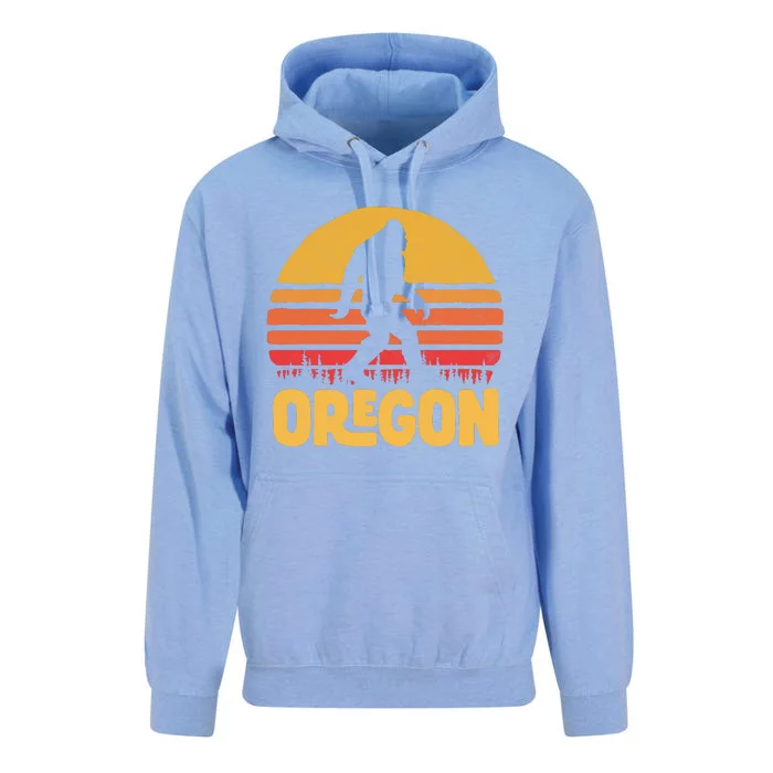 Oregon Bigfoot Sasquatch & Sun Unisex Surf Hoodie