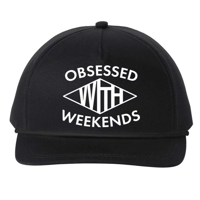 Obsessed With Weekends Snapback Five-Panel Rope Hat