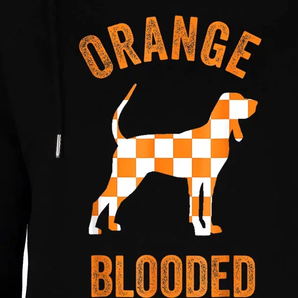 Orange Blooded Tennessee Hound Native Home TN Rocky Top Womens Funnel Neck Pullover Hood