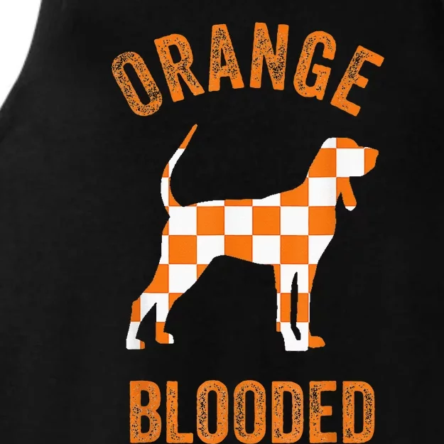 Orange Blooded Tennessee Hound Native Home TN Ladies Tri-Blend Wicking Tank