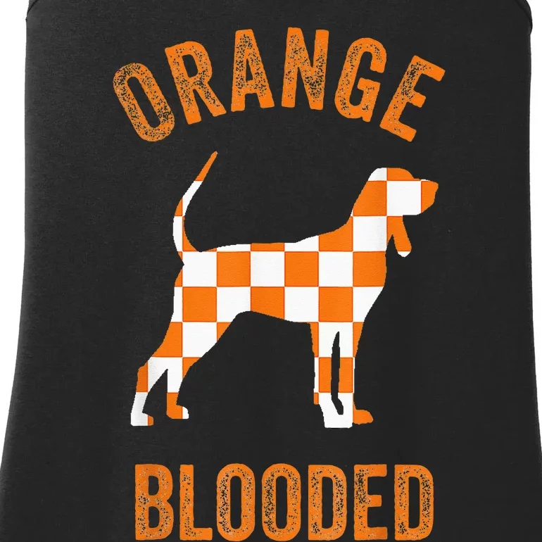 Orange Blooded Tennessee Hound Native Home TN Ladies Essential Tank