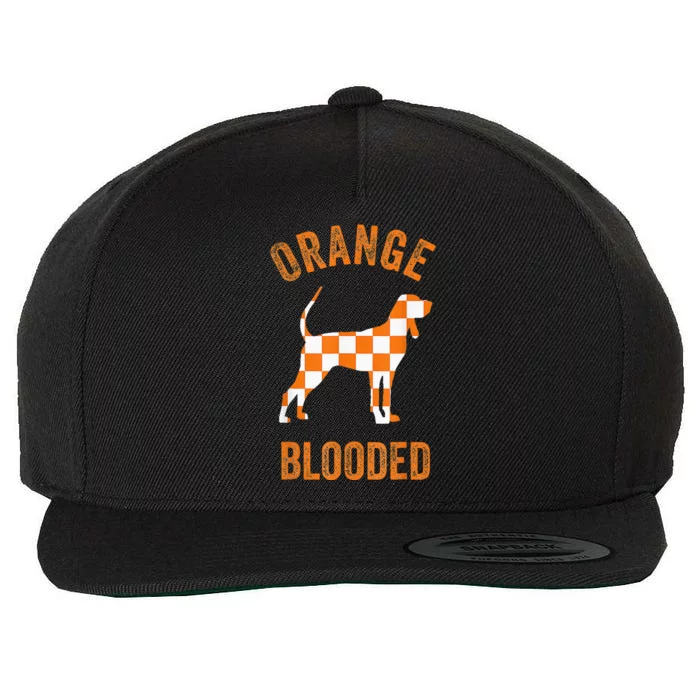 Orange Blooded Tennessee Hound Native Home TN Wool Snapback Cap