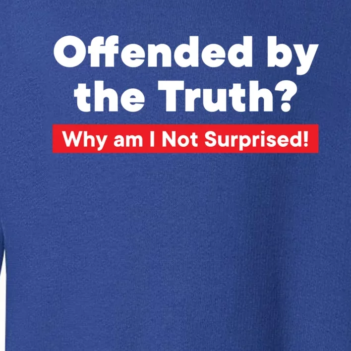 Offended By The Truth? Gift Toddler Sweatshirt