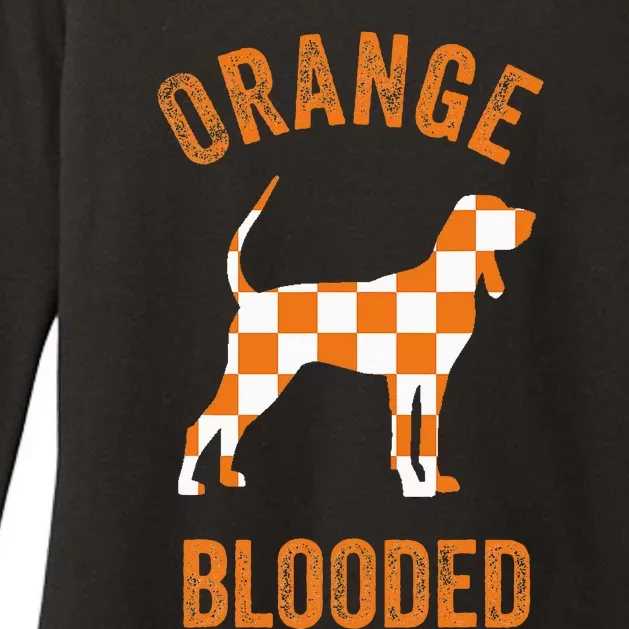 Orange Blooded Tennessee Hound Native Home Tn State Pride Womens CVC Long Sleeve Shirt