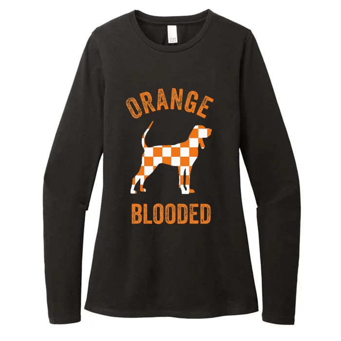 Orange Blooded Tennessee Hound Native Home Tn State Pride Womens CVC Long Sleeve Shirt