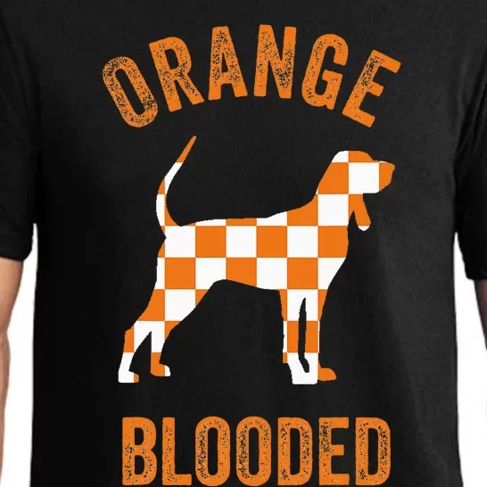 Orange Blooded Tennessee Hound Native Home Tn State Pride Pajama Set