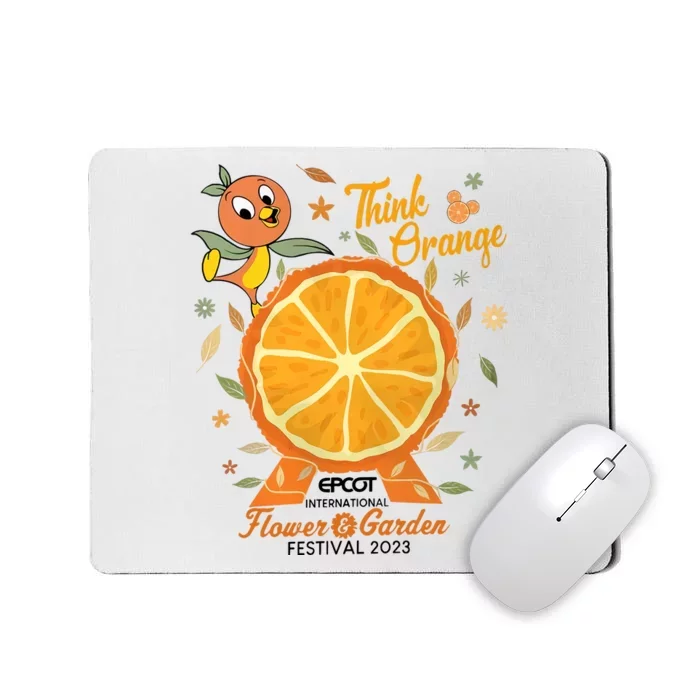 Orange Bird Think Orange Epcot International Flower And Garden Festival Mousepad