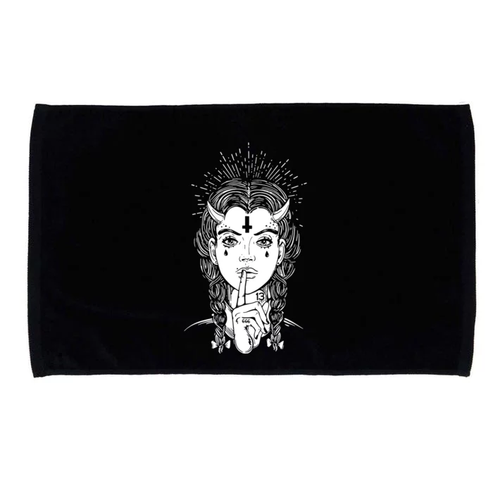 Occult Biker Tattoo Microfiber Hand Towel