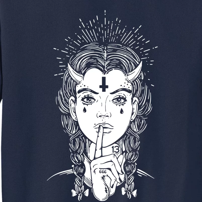 Occult Biker Tattoo Tall Sweatshirt