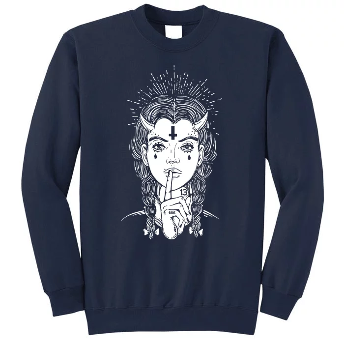 Occult Biker Tattoo Tall Sweatshirt