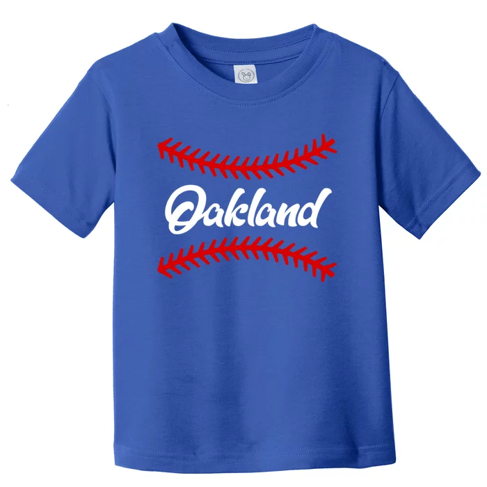 Oakland Baseball Team Fan Gift Toddler T-Shirt