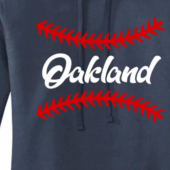 Oakland Baseball Team Fan Gift Women's Pullover Hoodie