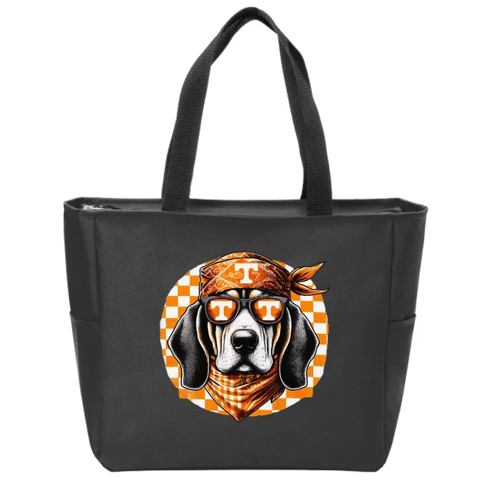 Orange Blooded Tennessee Hound Native Home Tn State Pride Gift Zip Tote Bag