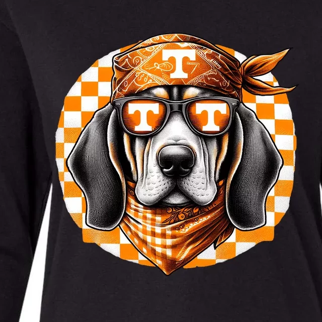 Orange Blooded Tennessee Hound Native Home Tn State Pride Womens Cotton Relaxed Long Sleeve T-Shirt