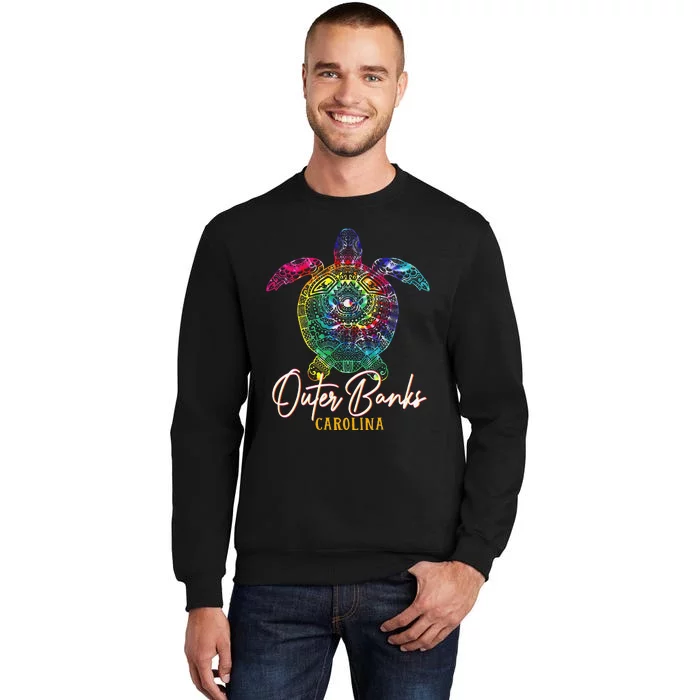 Outer Banks Tie Dye Sea Turtle Carolina Family Vacation Sweatshirt