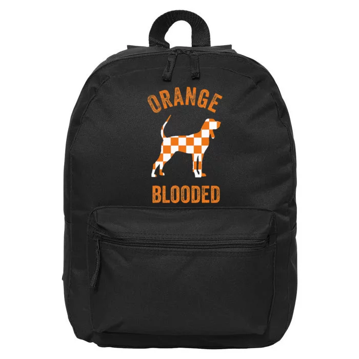 Orange Blooded Tennessee Hound Native Home Tn State Pride 16 in Basic Backpack