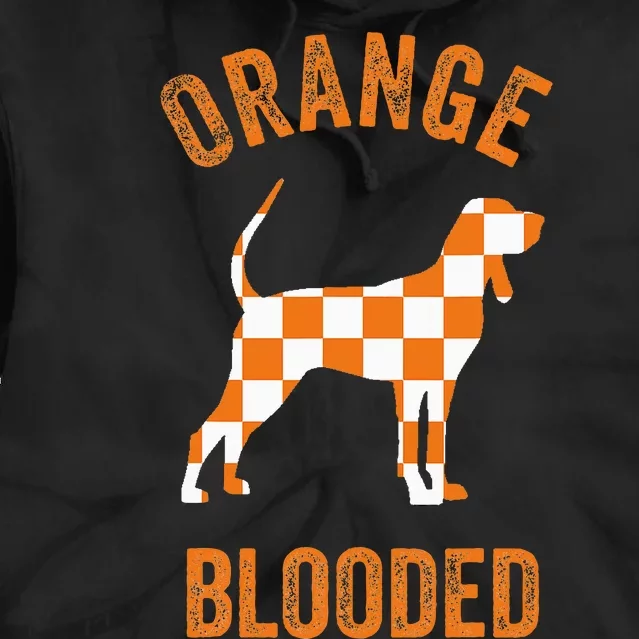 Orange Blooded Tennessee Hound Native Home Tn State Pride Tie Dye Hoodie