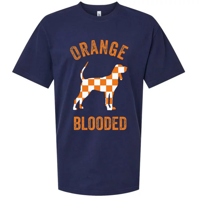 Orange Blooded Tennessee Hound Native Home Tn State Pride Sueded Cloud Jersey T-Shirt