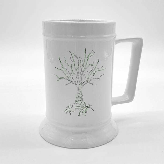 Original Binary Tree Computer Coding Programmer Front & Back Beer Stein