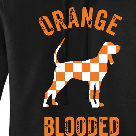 Orange Blooded Tennessee Hound Native Home Tn State Pride Women's Pullover Hoodie