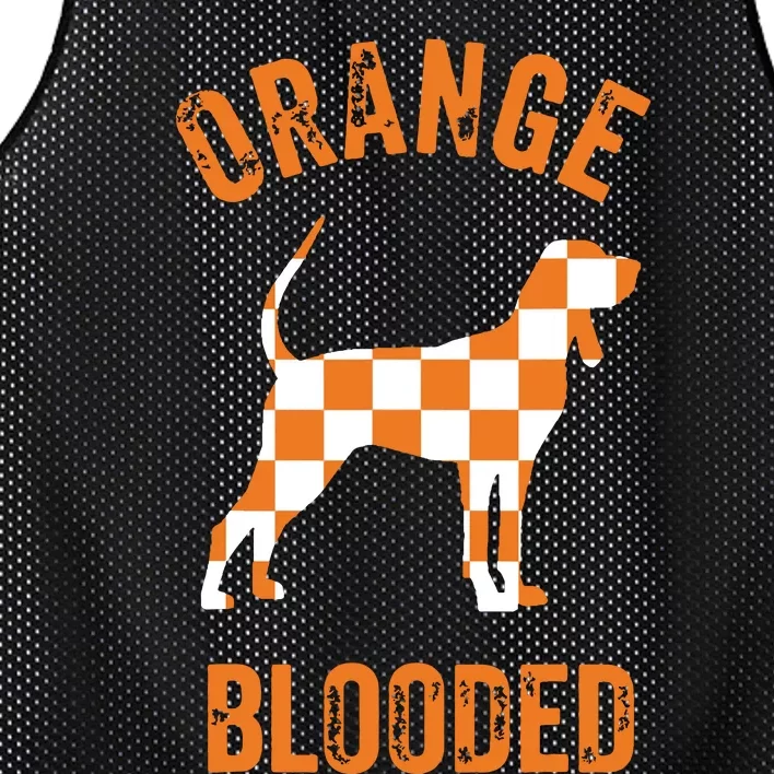 Orange Blooded Tennessee Hound Native Home Tn State Pride Mesh Reversible Basketball Jersey Tank