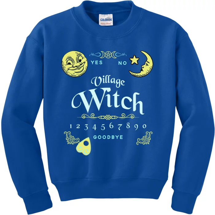 Ouija Board Village Witch Pagan Wiccan Design Cool Gift Kids Sweatshirt