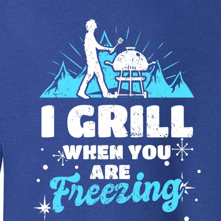 Outdoor Bbq Winter Grill Grilling Gift Toddler Sweatshirt