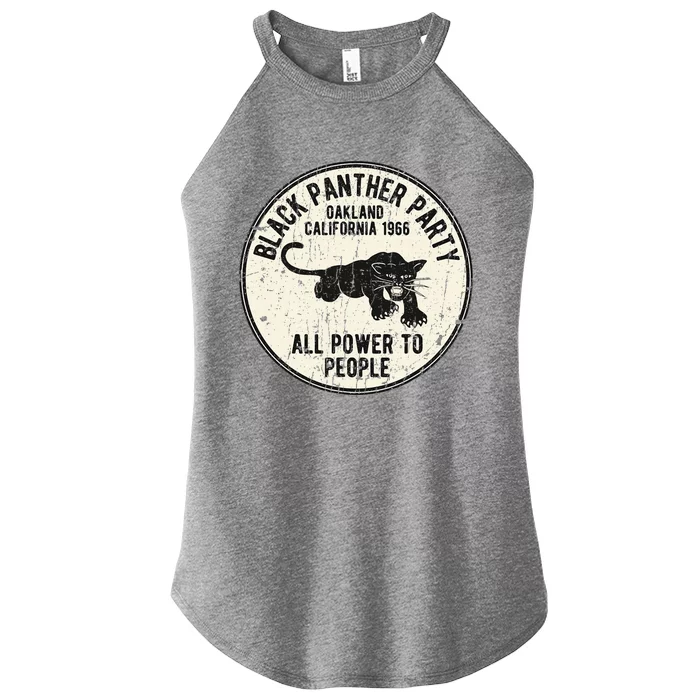 Oakland California 1966 Party Distressed Women’s Perfect Tri Rocker Tank