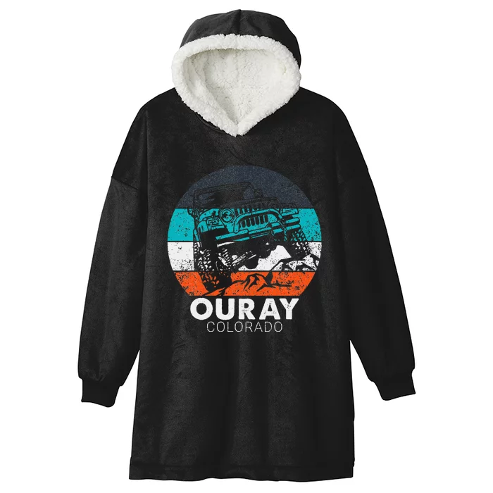 Ouray Colorado 4x4 Off Road Trail Vehicle Outdoor Adventure Hooded Wearable Blanket